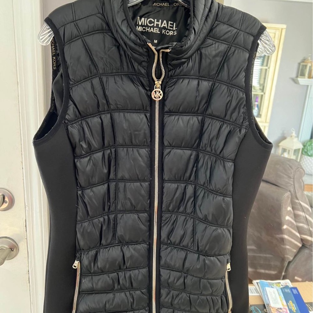 Michael Kors Black Puffer Vest